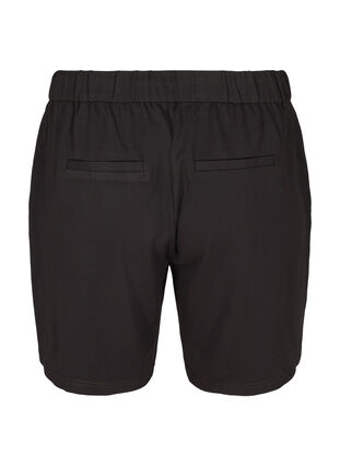 Enfärgade shorts med fickor, Black, Packshot image number 1