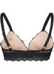 Bralette med spets och mjuk vaddering, Svart, Packshot image number 1