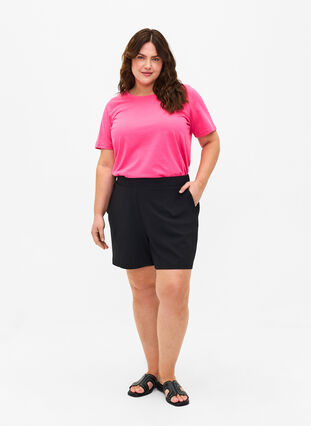 FLASH - T-shirt med rund halsringning, Hot Pink, Model image number 2