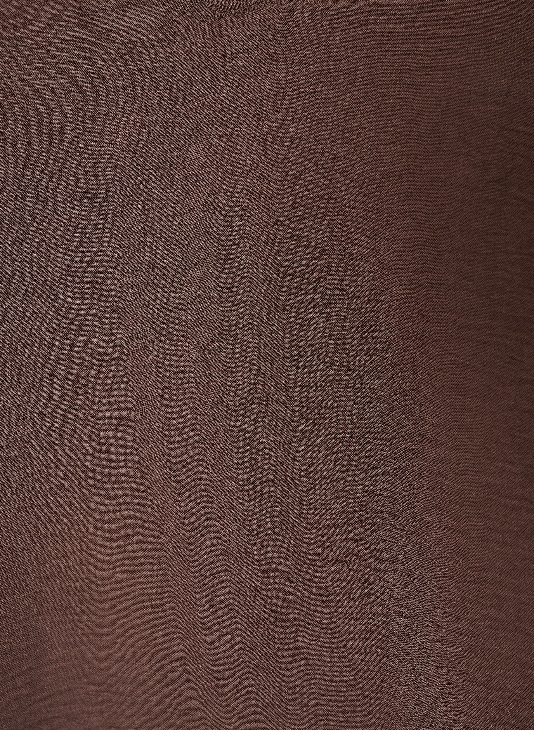 ZizziBlus med 3/4-&auml;rm, Brun, Packshot image number 2