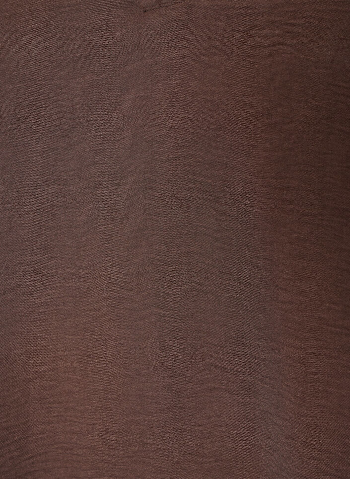 Blus med 3/4-&auml;rm, Brun, Packshot image number 2