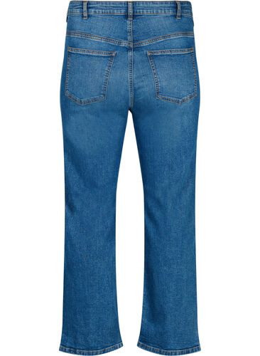 Högmidjade Gemma jeans med normal passform, Blue denim, Packshot image number 1