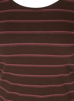 Randig och ribbad t-shirt i bomull, Mole Stripe, Packshot image number 2