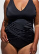 Baddr&auml;kt med draperad korsdetalj, Svart, Model image number 2