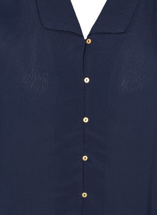 VIskosskjorta med 3/4 ärmar, Navy Blazer, Packshot image number 2