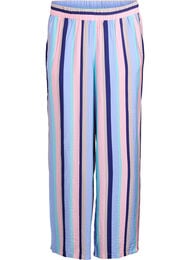 L&ouml;s byxa i viskos med r&auml;nder, Bl&aring;