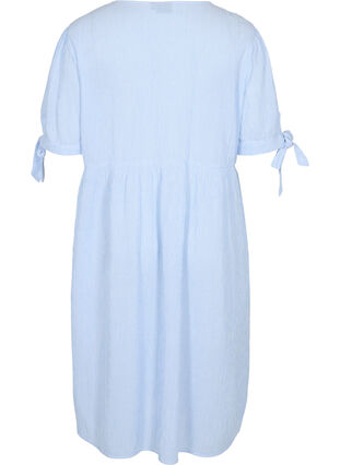 Randig skjortklänning i bomull, Blue Stripe, Packshot image number 1