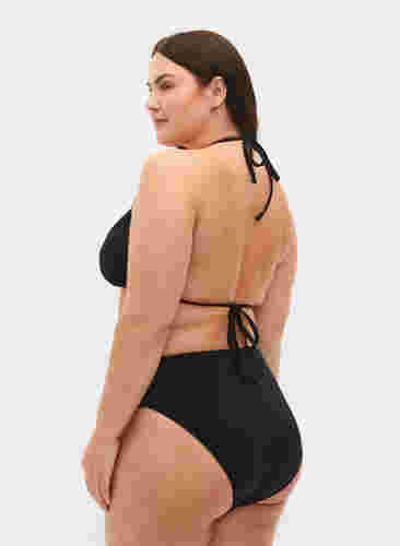 Tai bikinitrosa med normalhög midja, Black, Model image number 1
