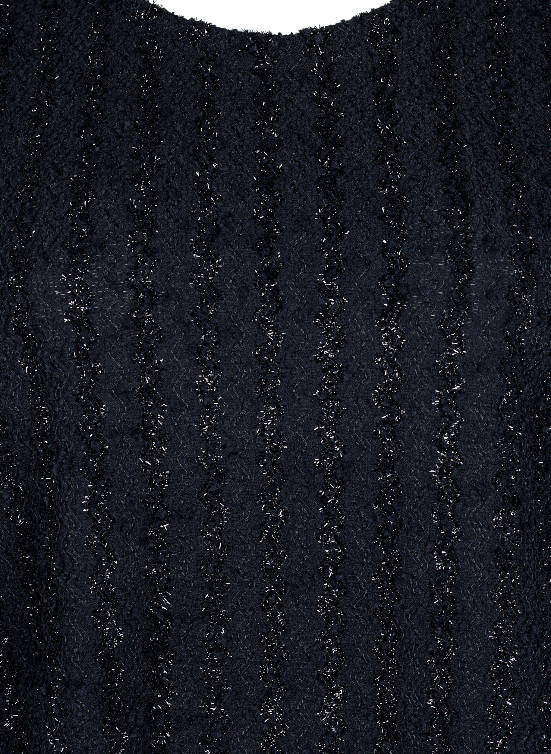 Zizzi Blus med skimrande struktur, Svart, Packshot image number 2