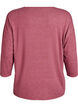 Jerseyblus med 3/4-&auml;rm, Rosa, Packshot image number 1