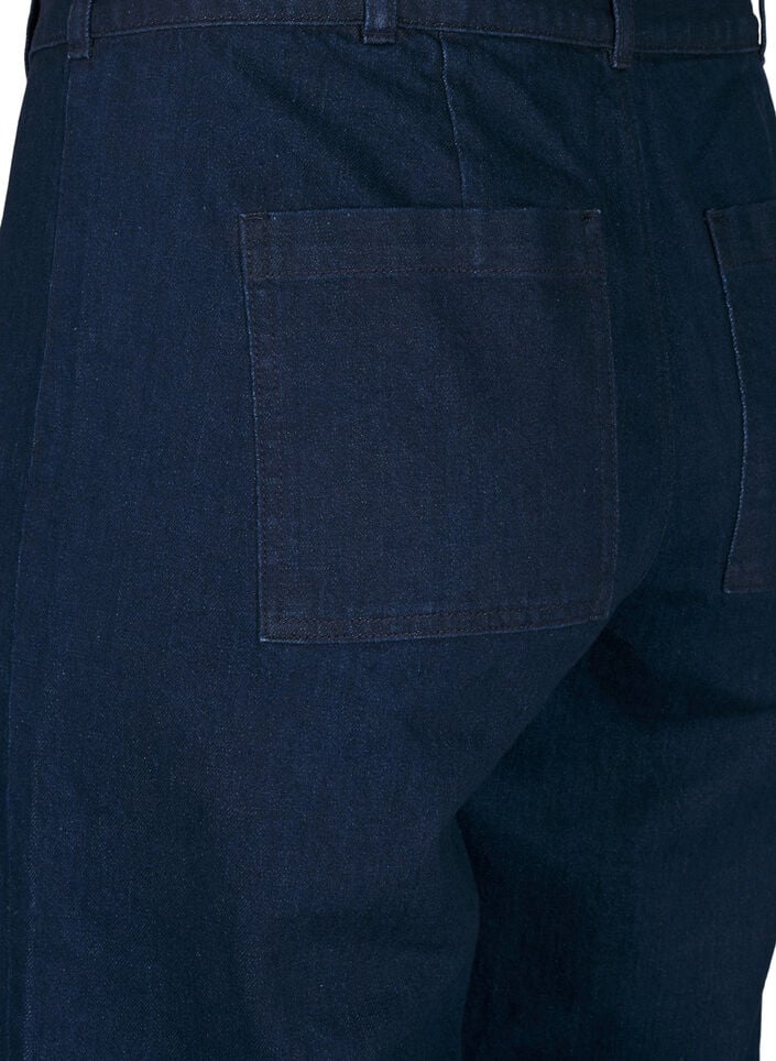 Vida jeans med h&ouml;g midja, Bl&aring;, Packshot image number 3