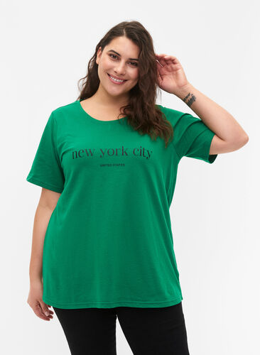 T-shirt från FLASH med tryck, Jolly Green, Model image number 0