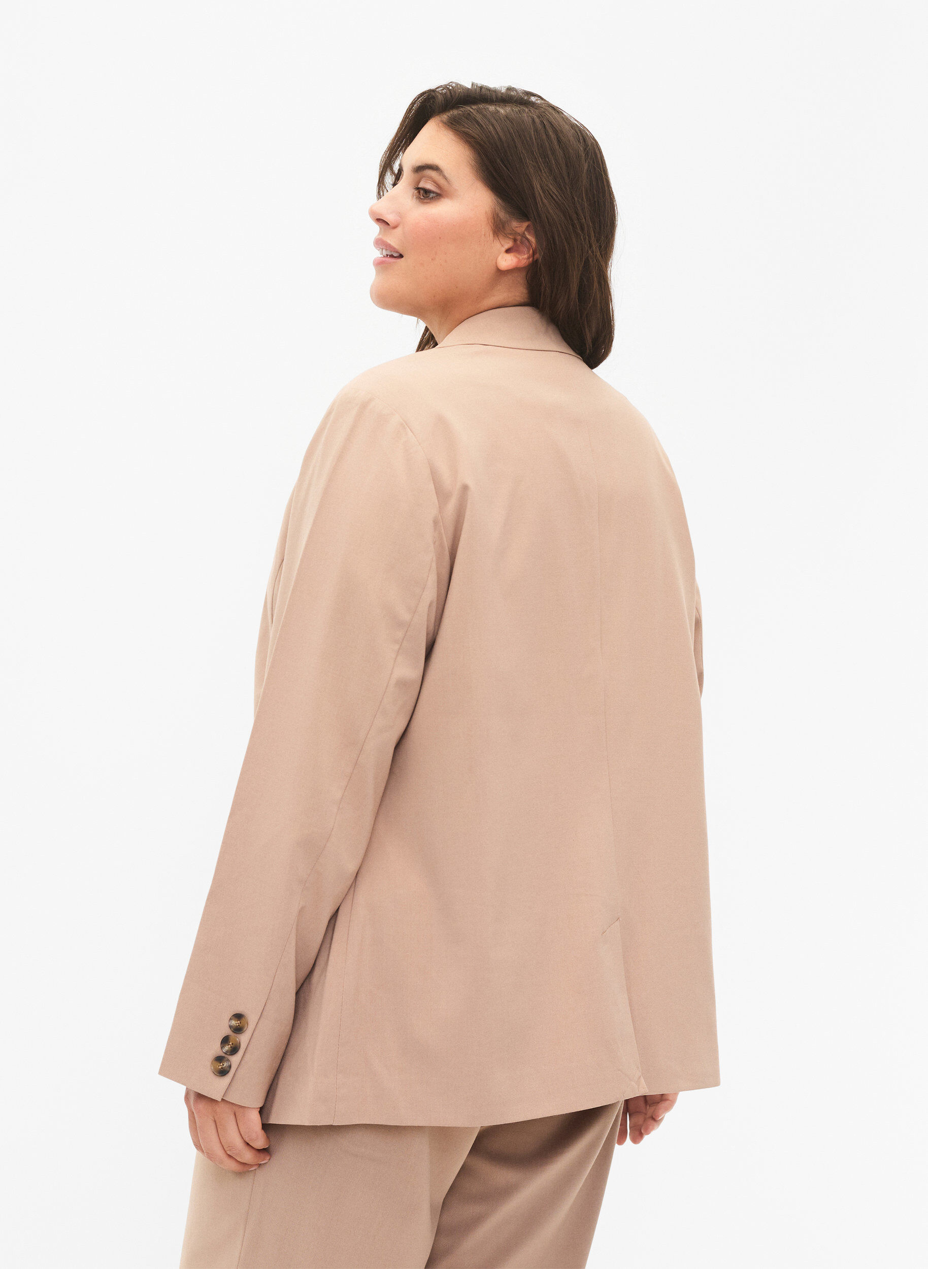 Zizzi Klassisk kavaj med kn&auml;ppning, Amphora, Model image number 1