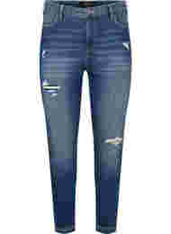 Slitna Amy jeans med super slim fit, Blue denim