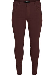 Slim fit byxor med fickor, M&ouml;rk Bordeaux