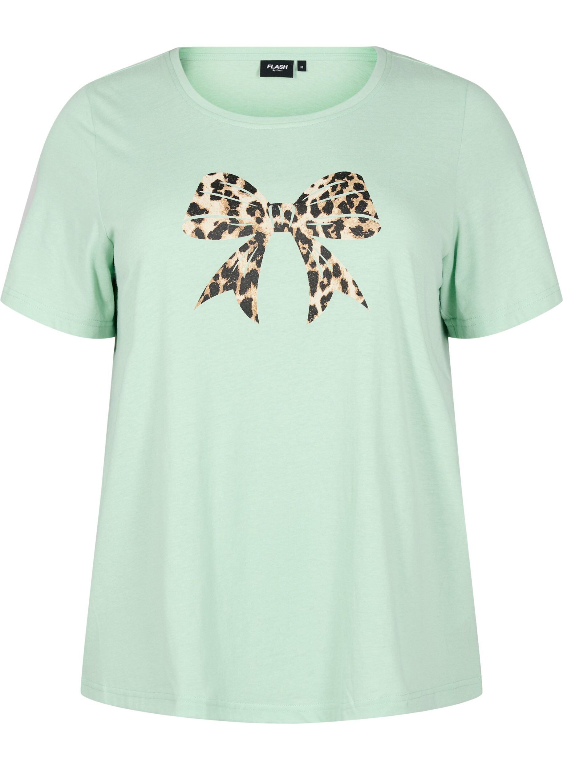 Zizzi FLASH - T-shirt med tryck, Gr&aring;, Packshot image number 0