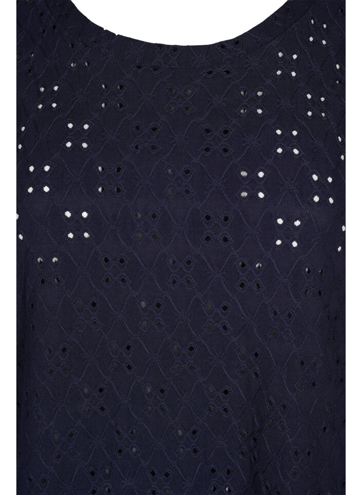 Topp med broderi anglaise, Night Sky, Packshot image number 2