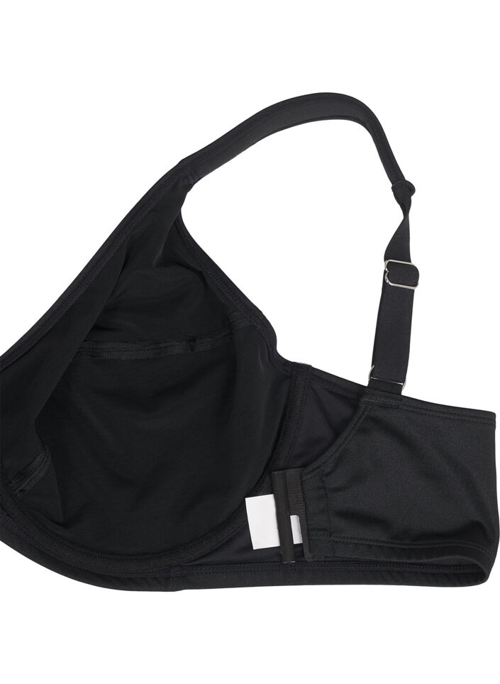 Helt&auml;ckande bikinitopp med bygel, Svart, Packshot image number 3