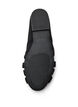 Ballerina i mockaimitation med korsade remmar, Svart, Packshot image number 4
