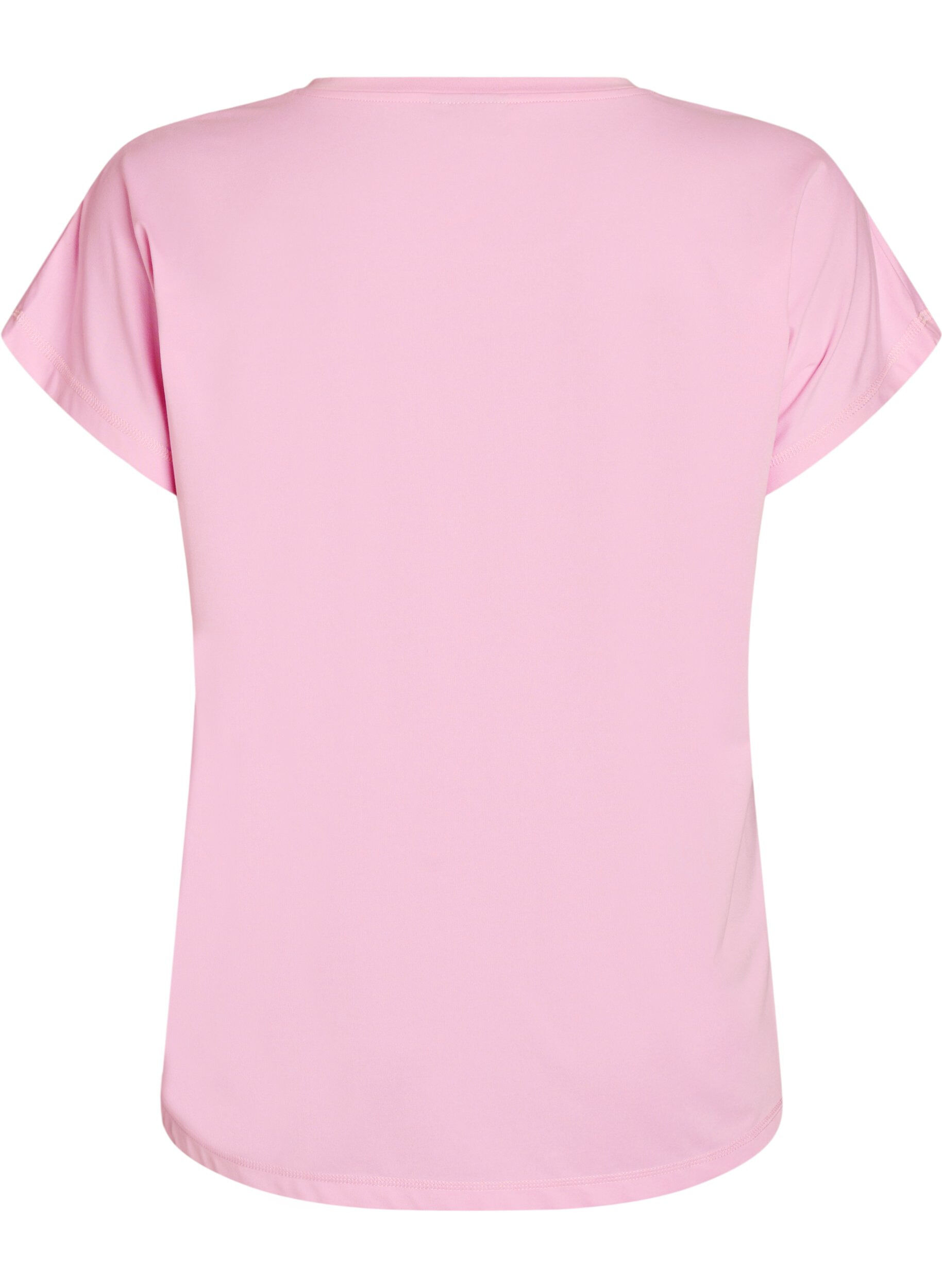 ZizziEnf&auml;rgad tr&auml;nings-T-shirt, Rosa, Packshot image number 1