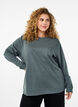 FLASH - Sweatshirt med rund halsringning, Grön, Model image number 0