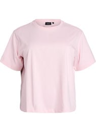 Boxy bomulls-t-shirt, Rosa