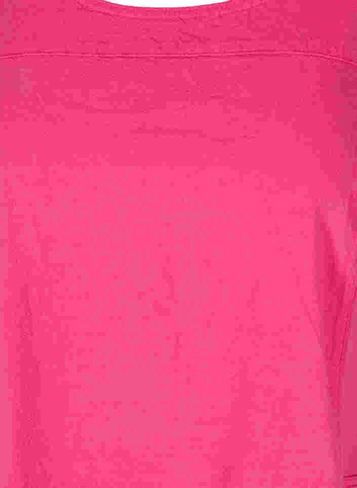 Ärmlös klänning i bomull, Fuchsia Purple, Packshot image number 2