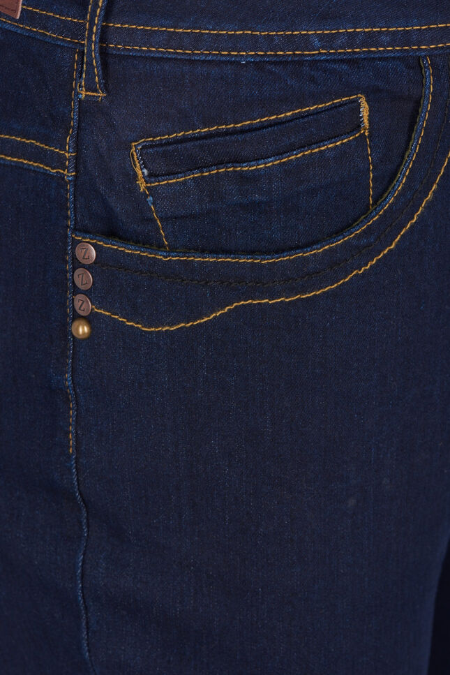 Slim fit Vilma jeans med h&ouml;g midja, Bl&aring;, Packshot image number 2