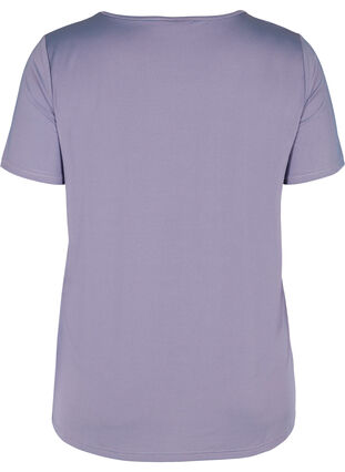 Enfärgad tränings-t-shirt, Purple As Sample, Packshot image number 1