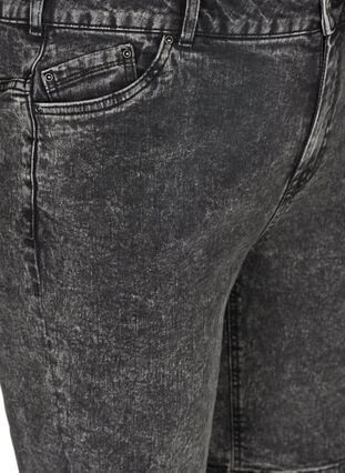 Jeansshorts med hög midja, Grey Denim, Packshot image number 2