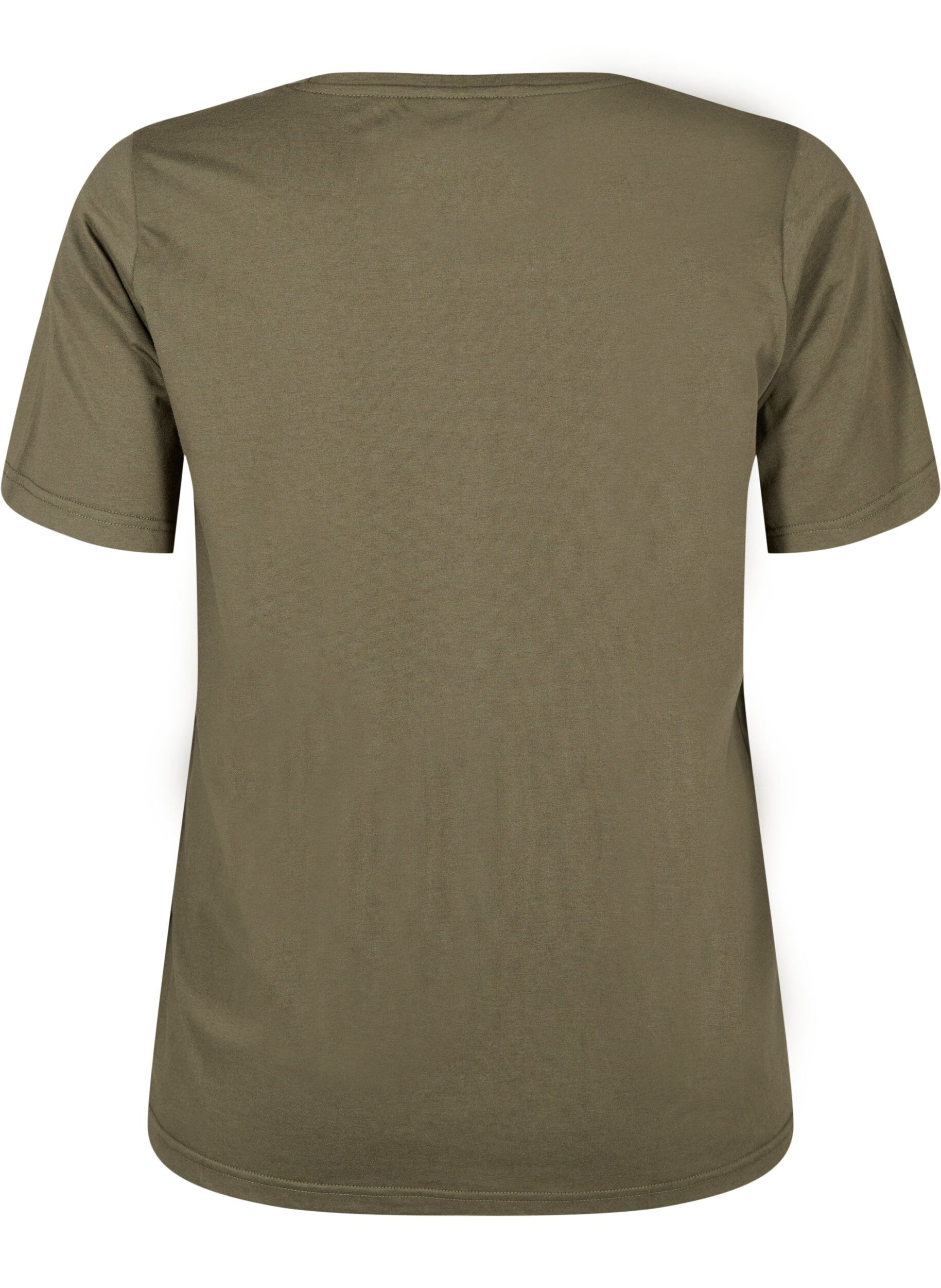 Zizzi T-shirt fr&aring;n FLASH med tryck, Ivy Green, Packshot image number 1