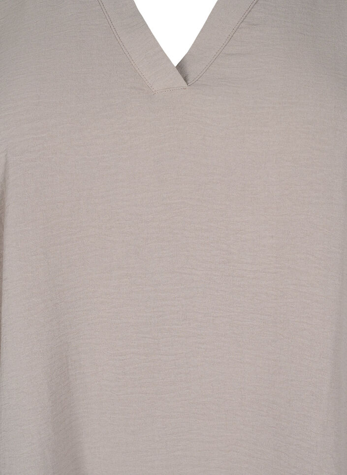 Blus med 3/4-&auml;rm, Beige, Packshot image number 2