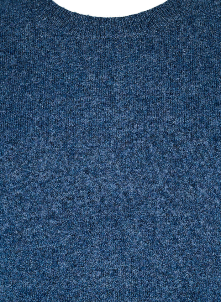 Stickad topp i ull med slitsar, Bering Sea Mel., Packshot image number 2