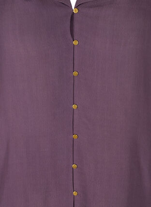 Viskosskjorta med 3/4 ärmar, Vintage Violet, Packshot image number 2
