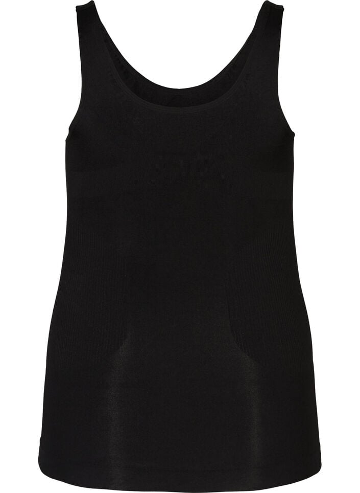 Shapeweartopp med breda remmar, Svart, Packshot image number 1