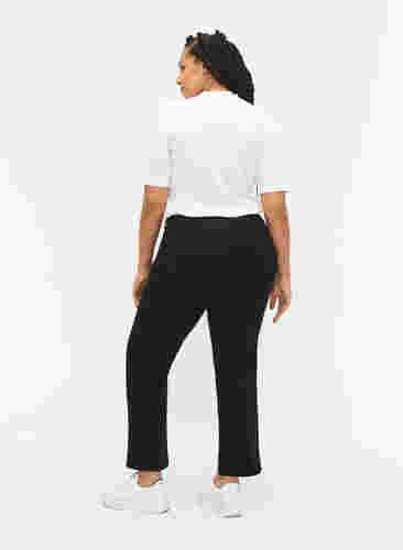 Regular fit Gemma jeans med hög midja, Black, Model image number 2