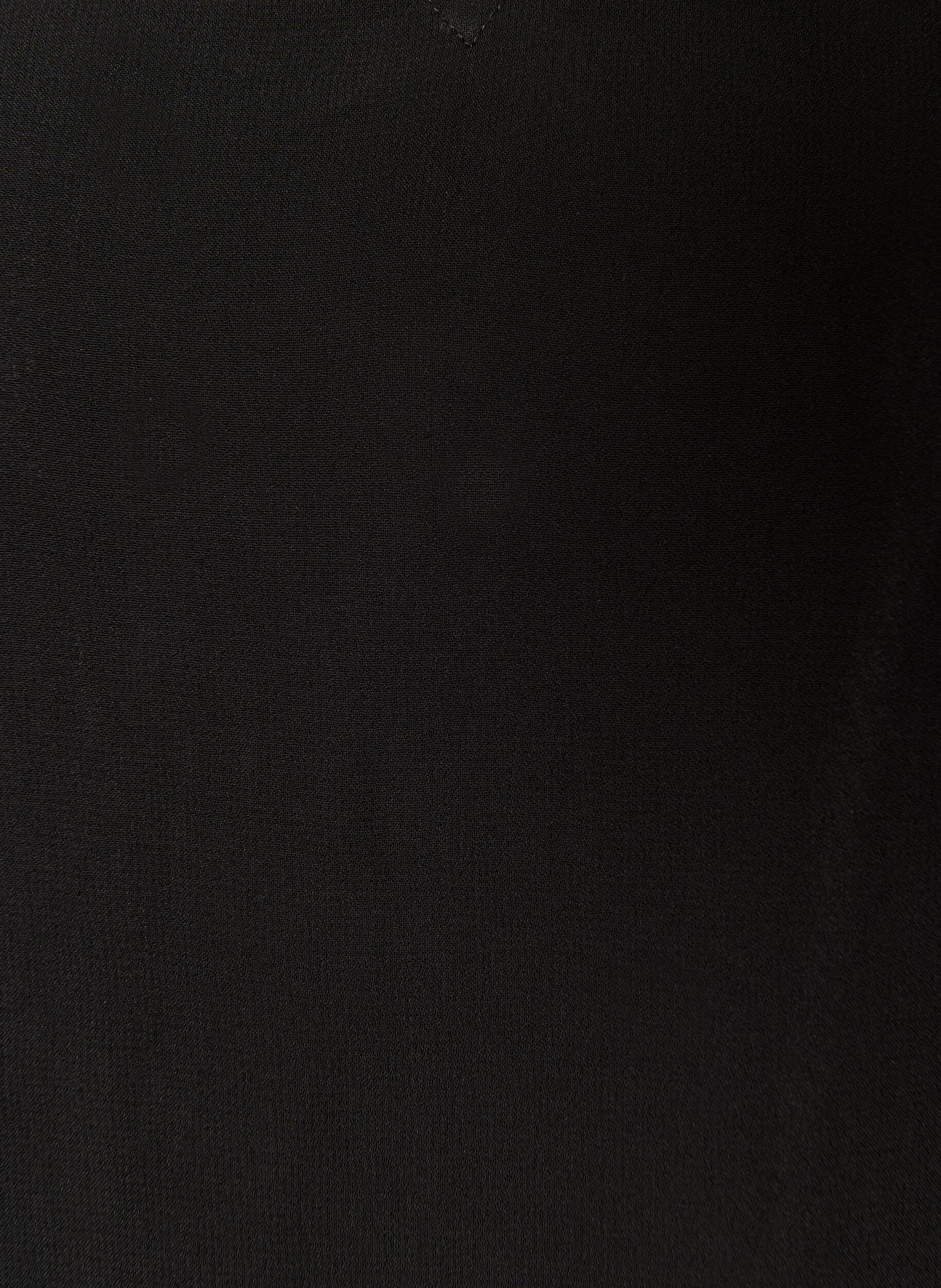 ZizziKl&auml;nning i viskos med volanger och skira &auml;rmar, Svart, Packshot image number 2