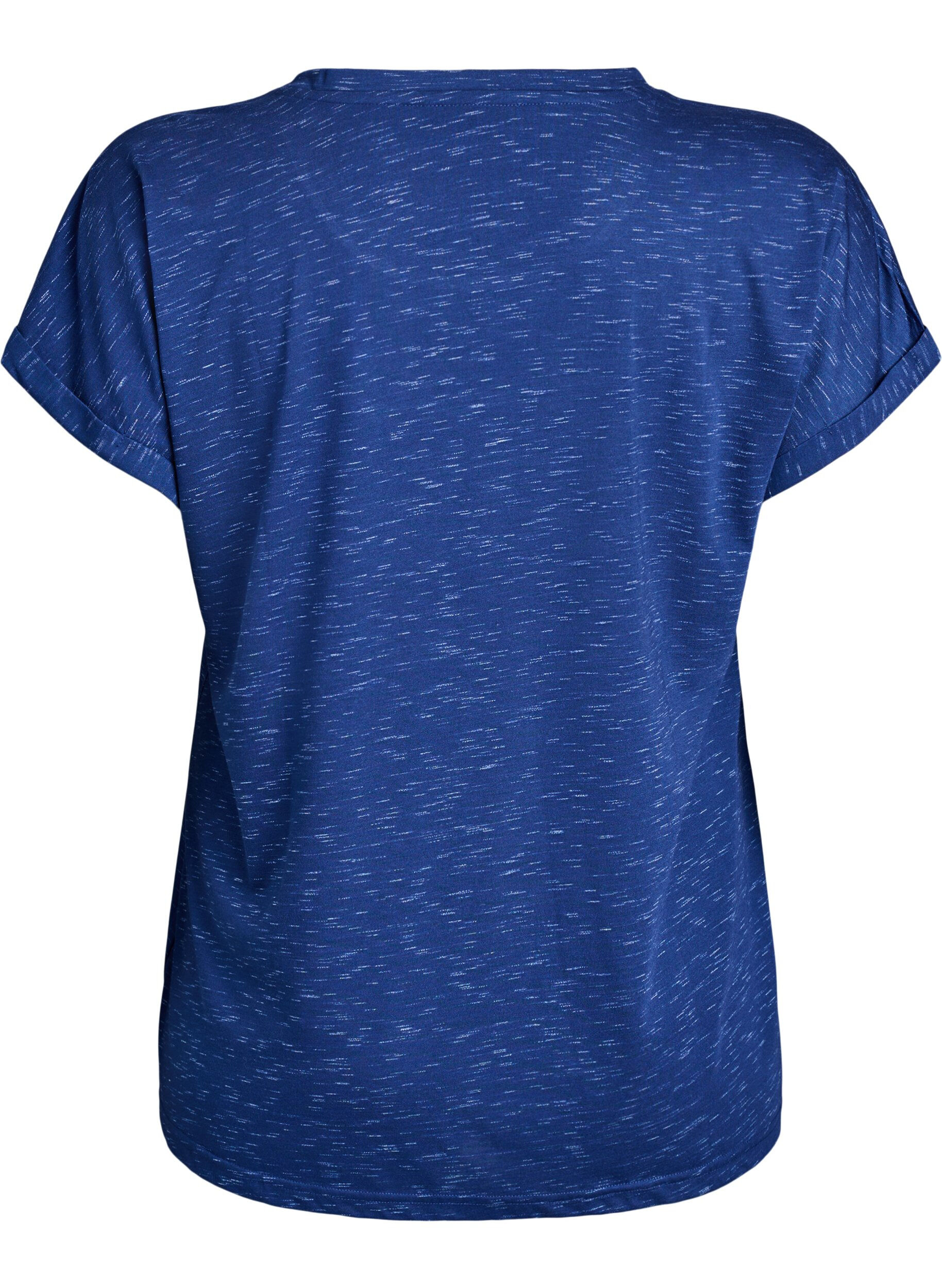 ZizziL&ouml;s tr&auml;ningst-shirt med korta &auml;rmar, Bl&aring;, Packshot image number 1