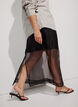 L&aring;ng kjol i organza-look, Svart, Model image number 0