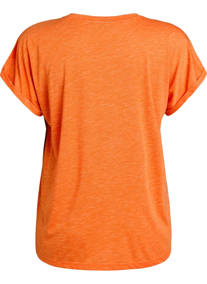 L&ouml;s tr&auml;ningst-shirt med korta &auml;rmar, Orange, Packshot image number 1