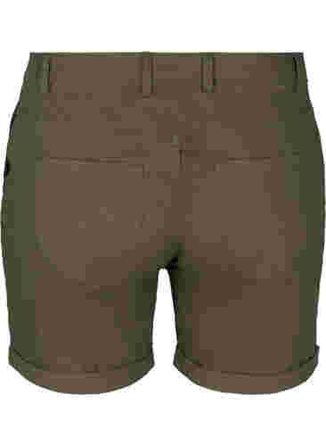 Shorts i bomull med fickor, Tarmac, Packshot image number 1