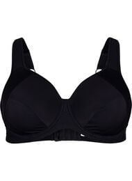 CORE, HIGH SUPPORT WIRE BRA - Sport-bh med bygel, Svart