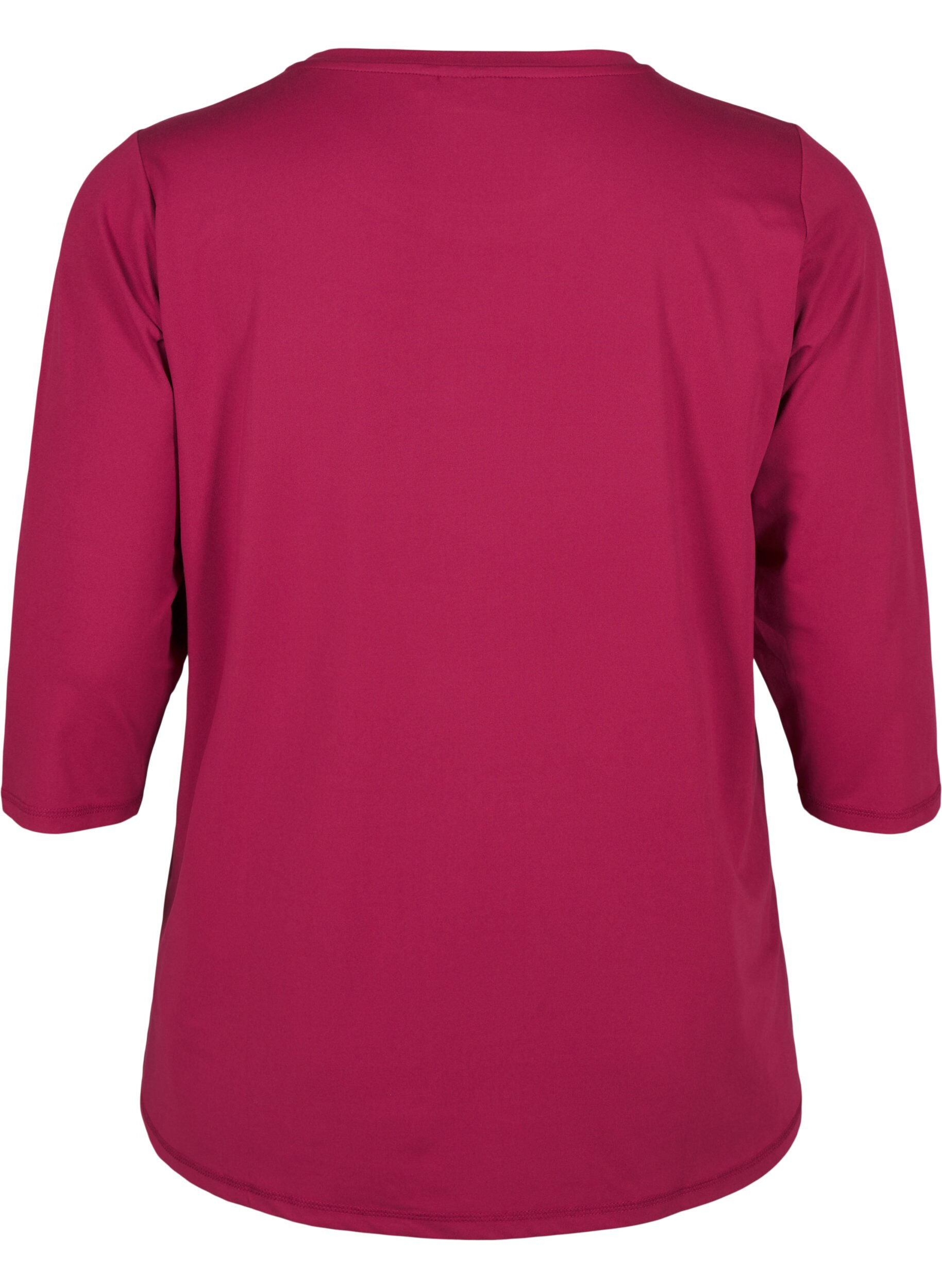 ZizziTr&auml;ningsblus med trekvarts&auml;rm, R&ouml;d, Packshot image number 1