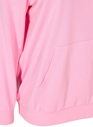 Sweatshirt med huva och ficka, Prism Pink, Packshot image number 3