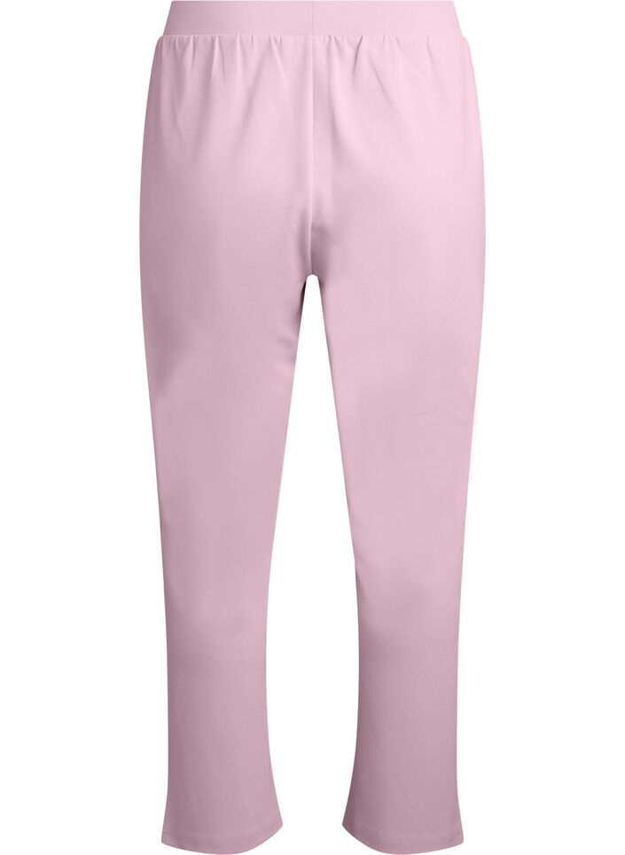 Byxor med rak passform, Rosa, Packshot image number 1