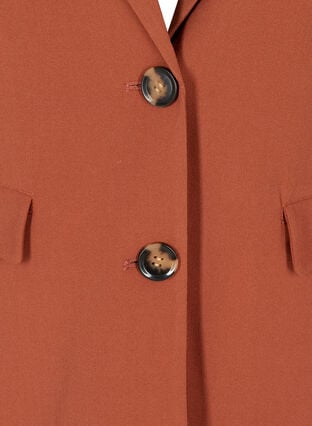 Blazer med knappar och fickor, Tortoise Shell, Packshot image number 3