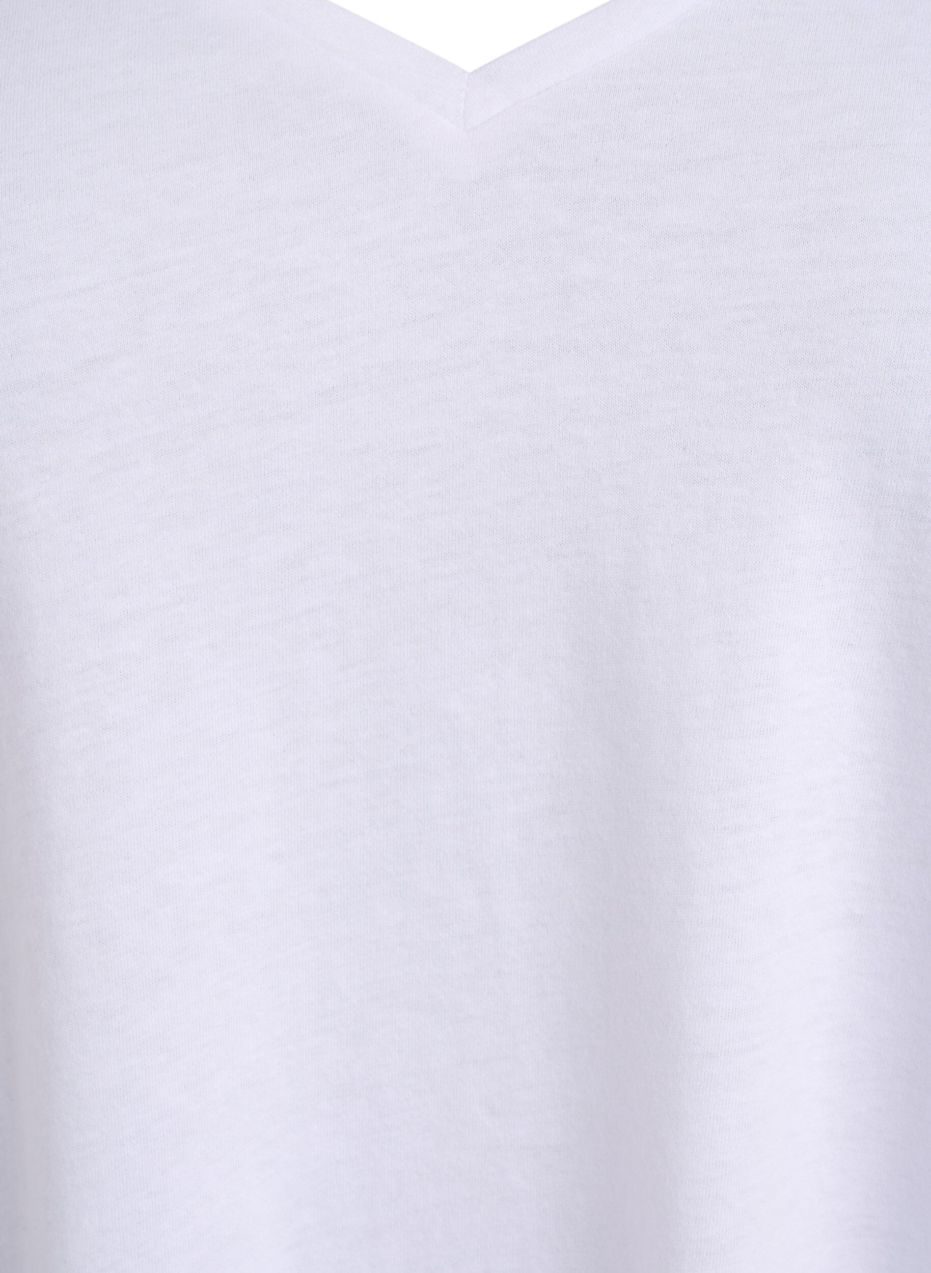 Zizzi2-pack t-shirts med v-ringning, Svart, Packshot image number 3