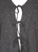 Stickad kofta med knytdetaljer, Dark Grey Melange, Packshot image number 2