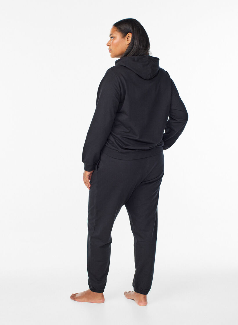 Mjukisbyxor med fickor, Svart, Model image number 1