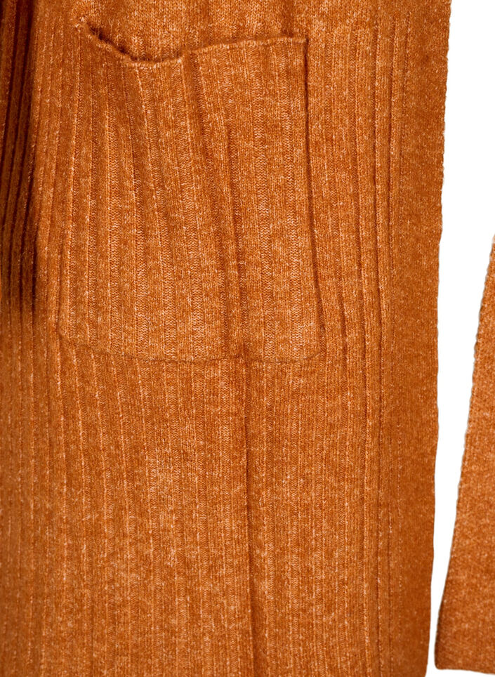 Lång kofta med fickor, Autumnal Mel., Packshot image number 3